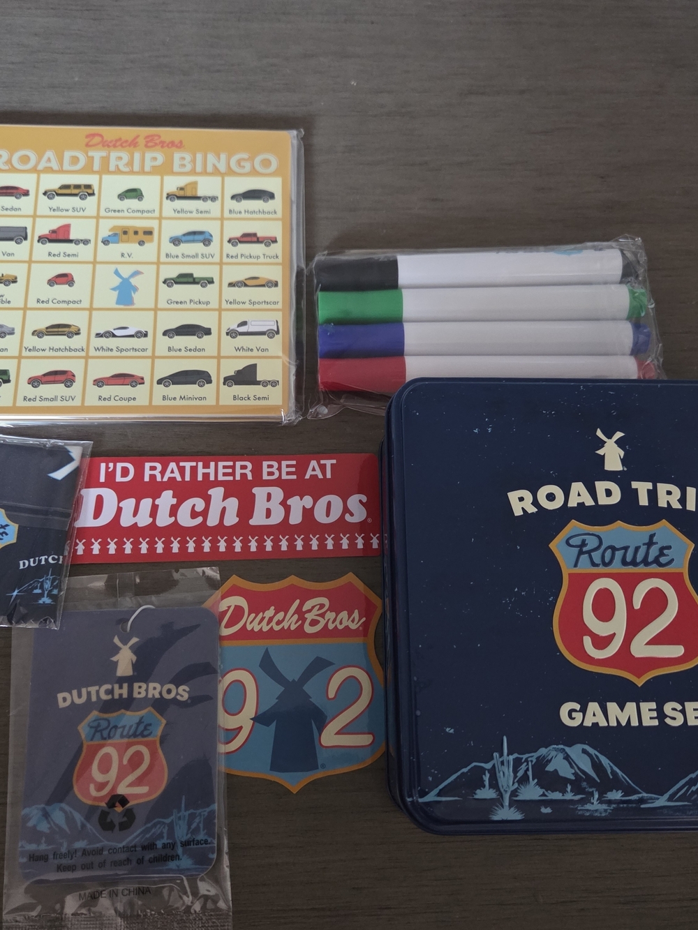 DB Route 92 tin including road-ready car games and other limited edition goodies